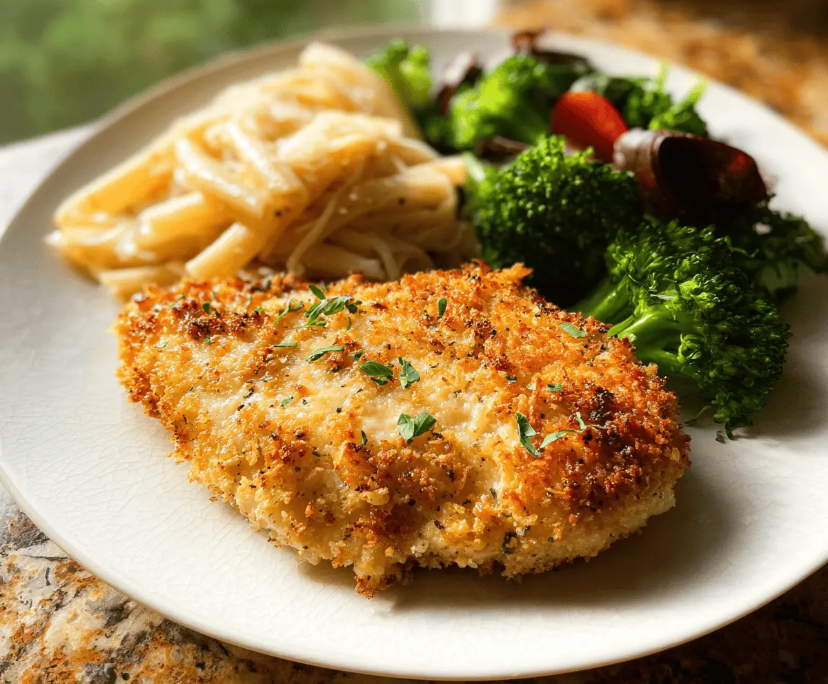 Crispy Parmesan Crusted Chicken Recipe