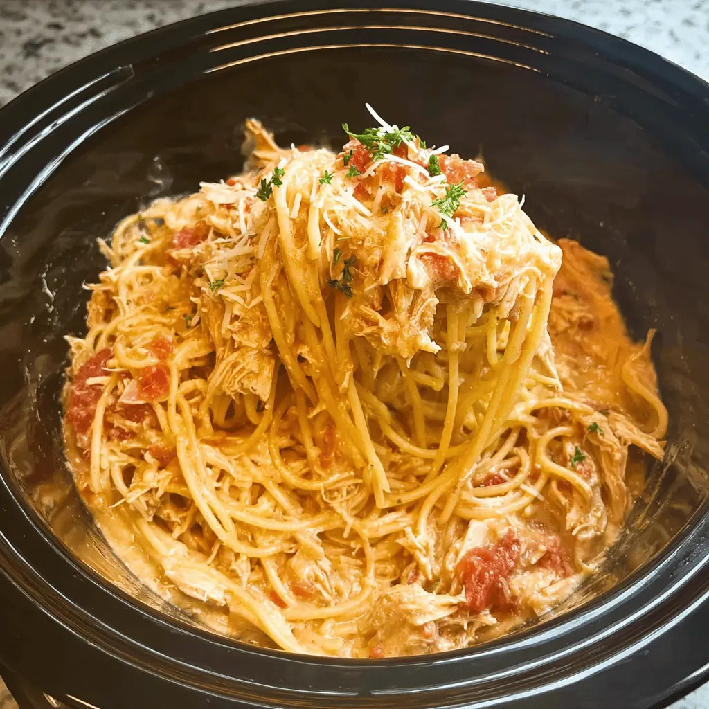 Easy Crockpot Chicken Spaghetti Recipe for Busy Weeknights