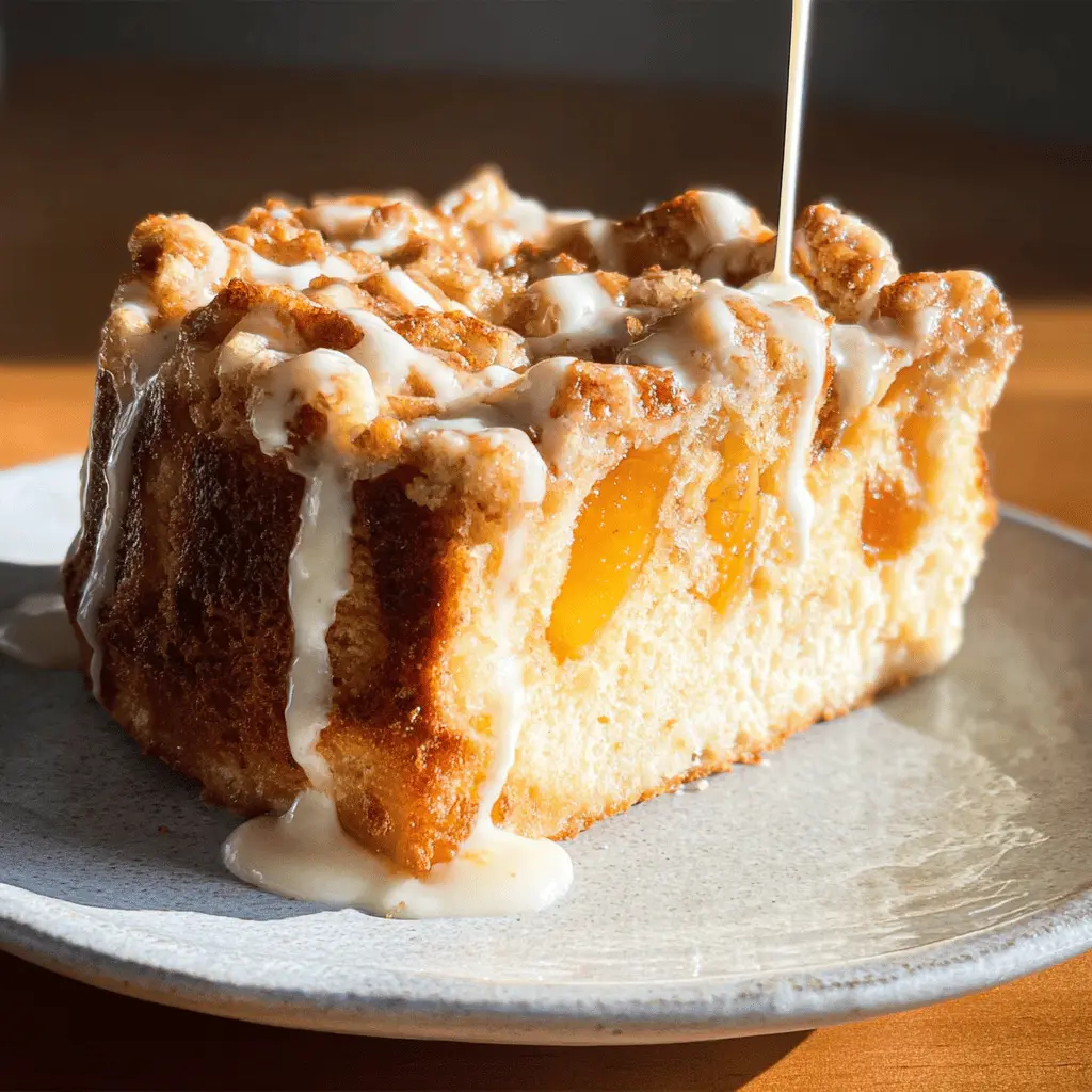 Cream Cheese Peach Cobbler Pound Cake Recipe