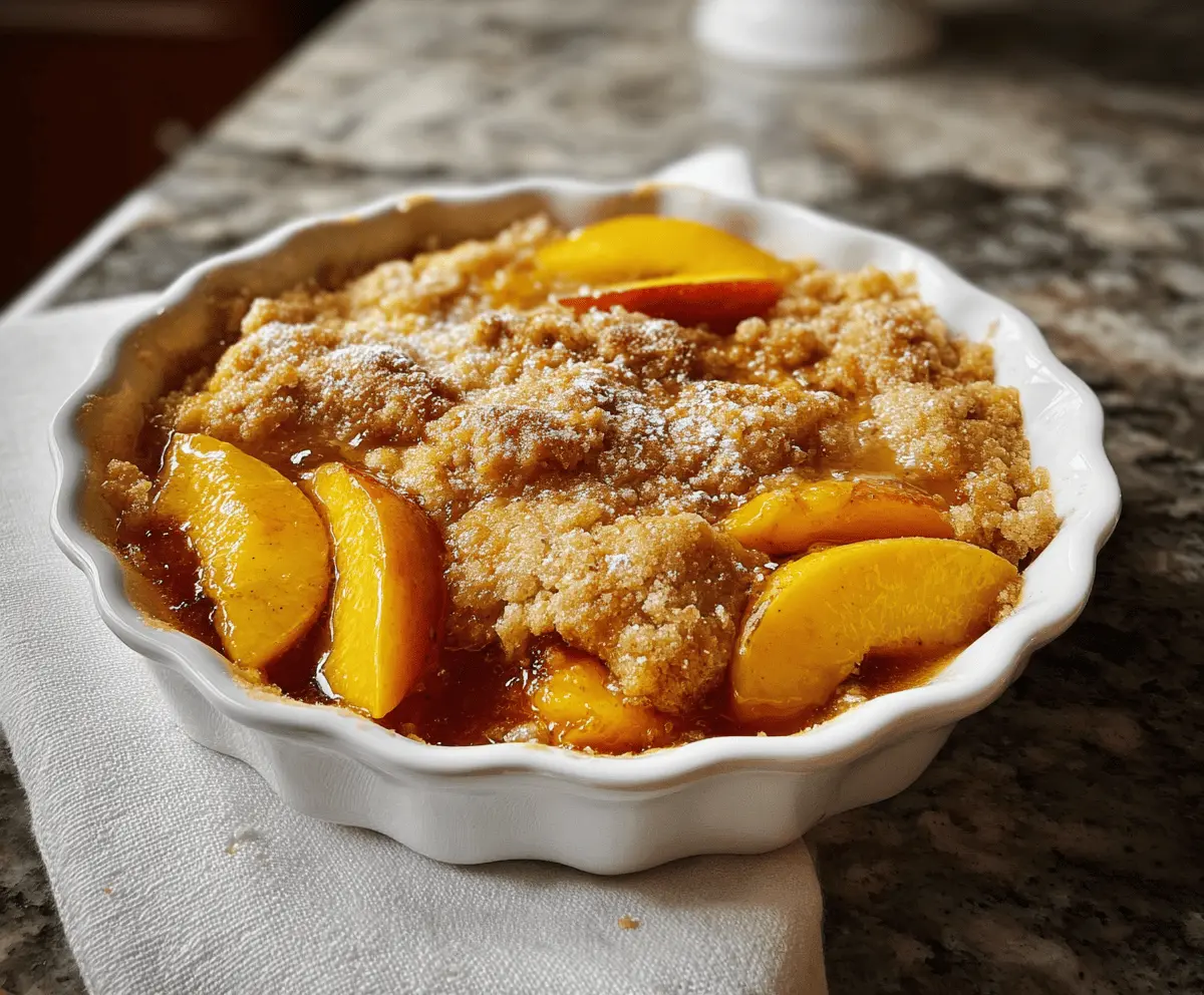 Classic Southern Peach Cobbler Recipe with Fresh Peaches