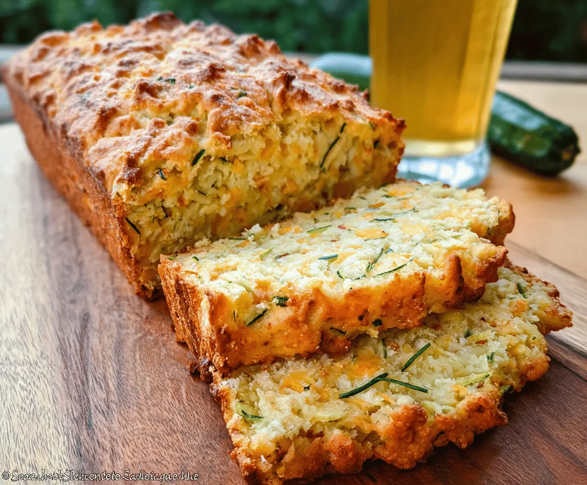 Easy Zucchini Cheddar Herb Beer Bread Recipe