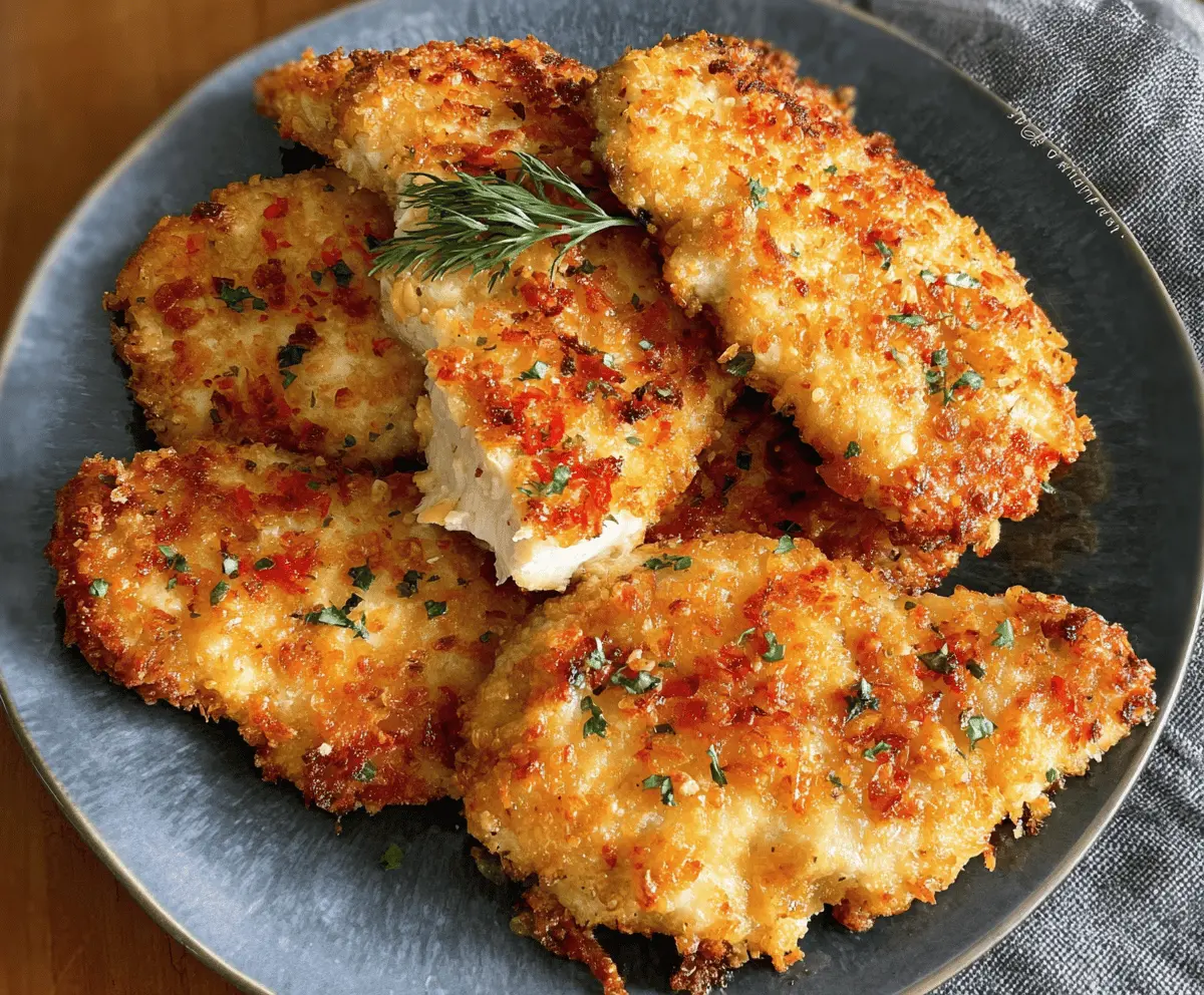 Crispy Air Fryer Parmesan Chicken With Mayo