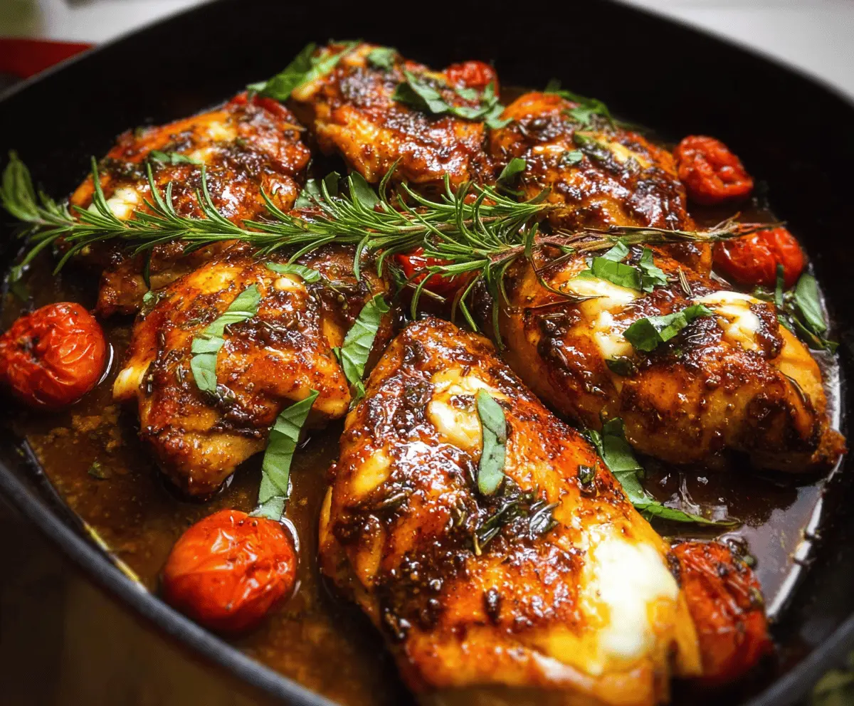 Easy One Pan Balsamic Chicken Dinner