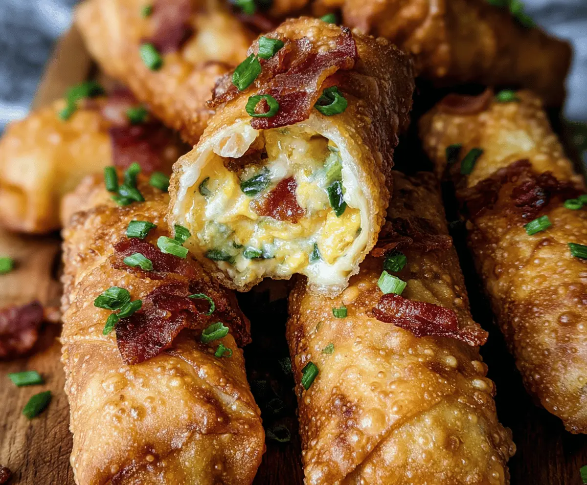 Crispy Bacon Jalapeño Popper Eggrolls Recipe