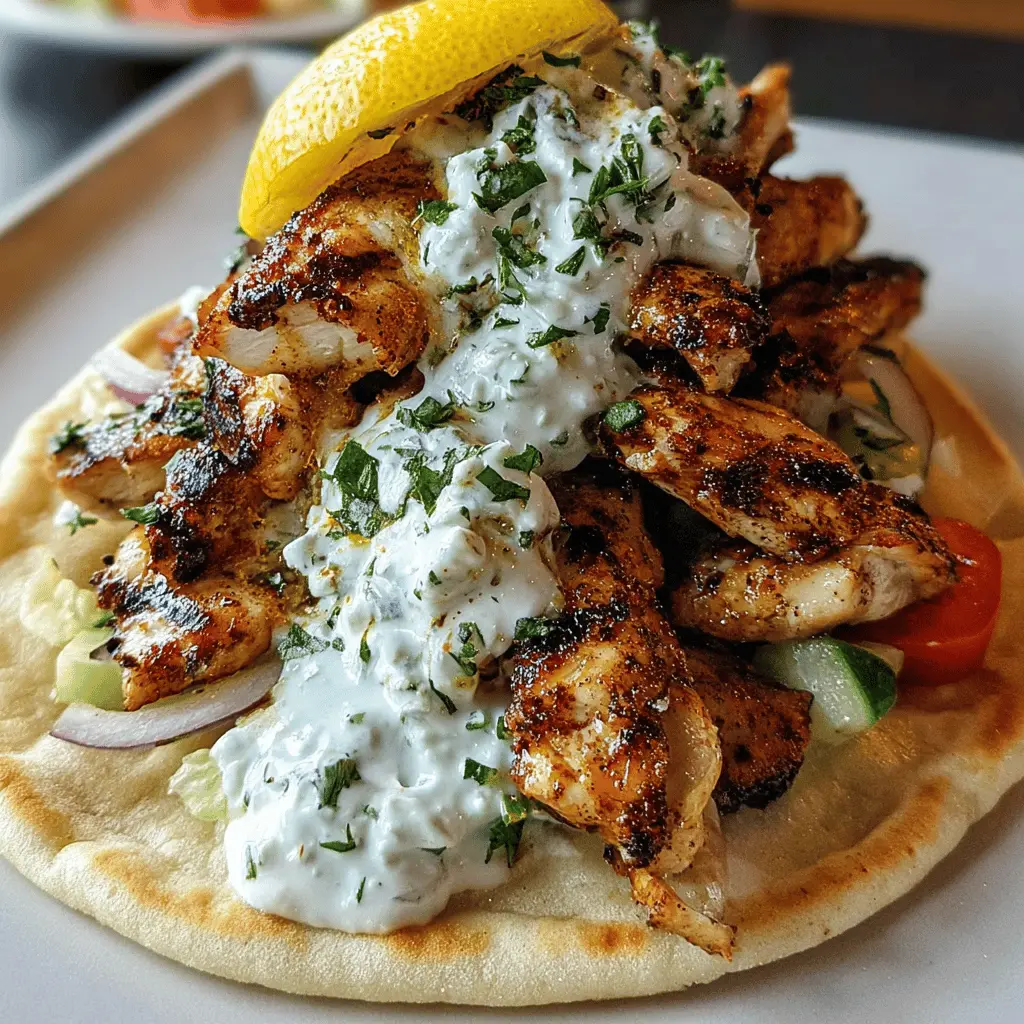 Greek Chicken Gyros With Zesty Lemon Herb Marinade