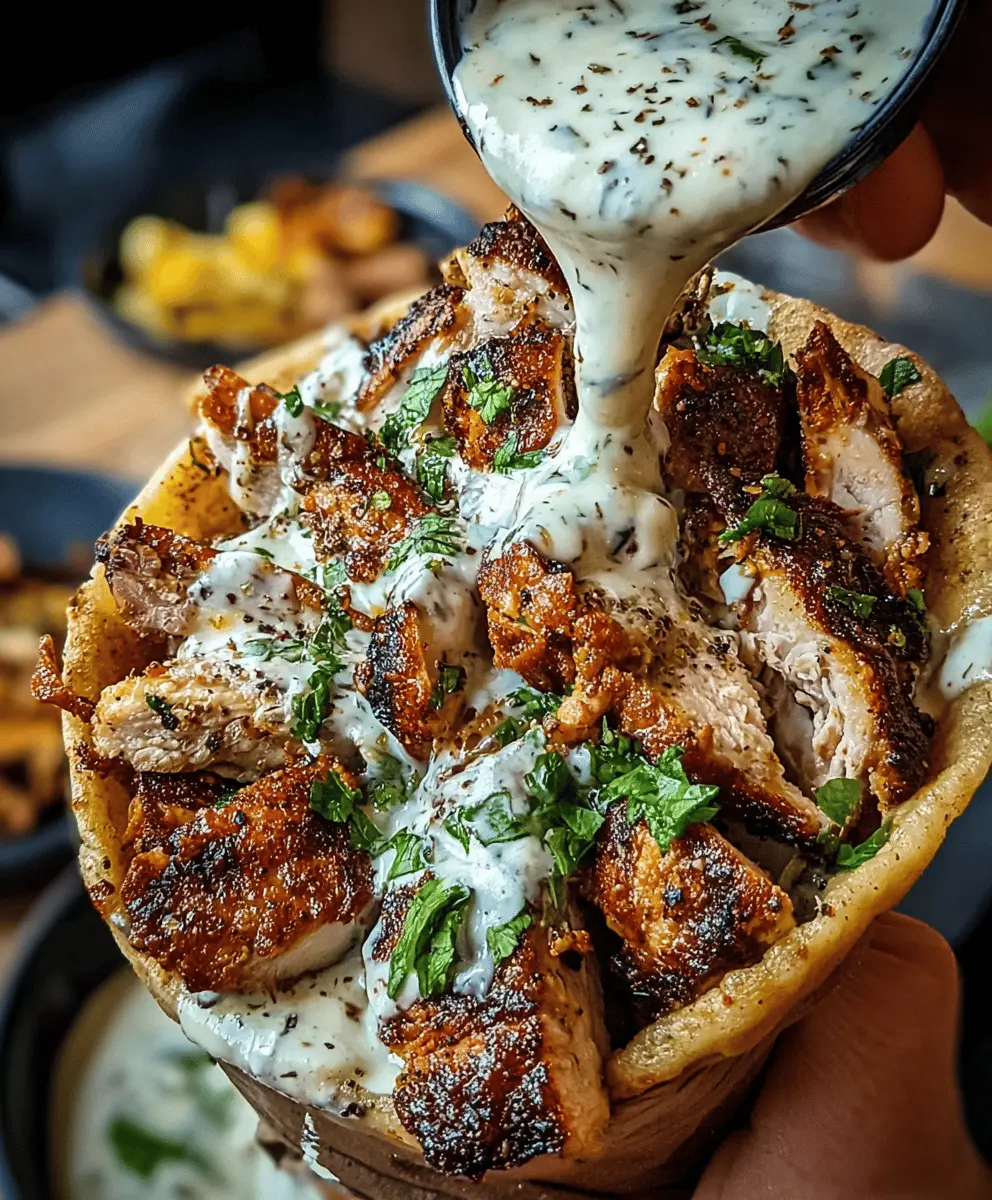 Easy Chicken Shawarma With Creamy Garlic Sauce