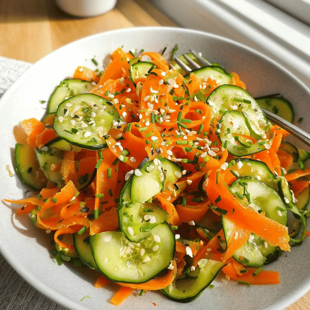 Fresh Carrot and Cucumber Salad Recipe
