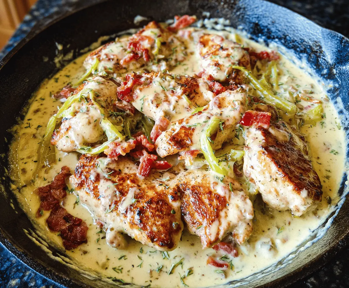Creamy Pepperoncini Chicken Skillet Dinner