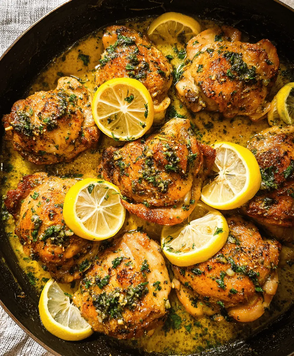 Easy Garlic Lemon Chicken Thighs Recipe