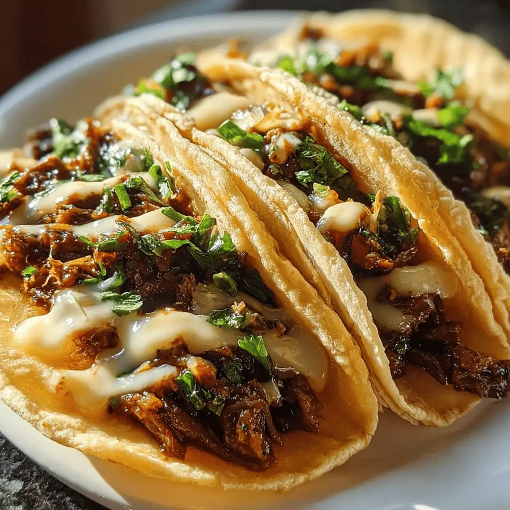 Garlic Butter Honey BBQ Beef Tacos Recipe