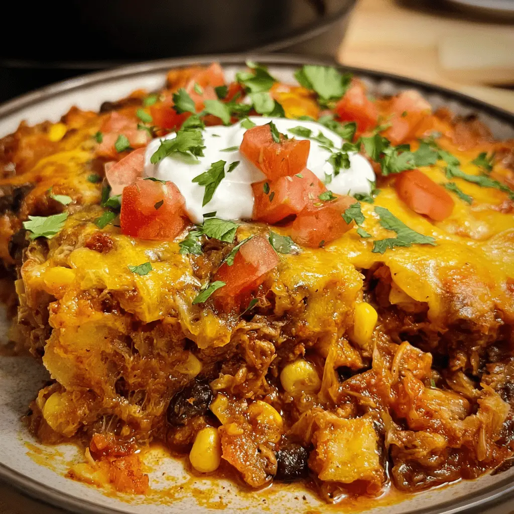 Easy Crockpot Taco Casserole Recipe