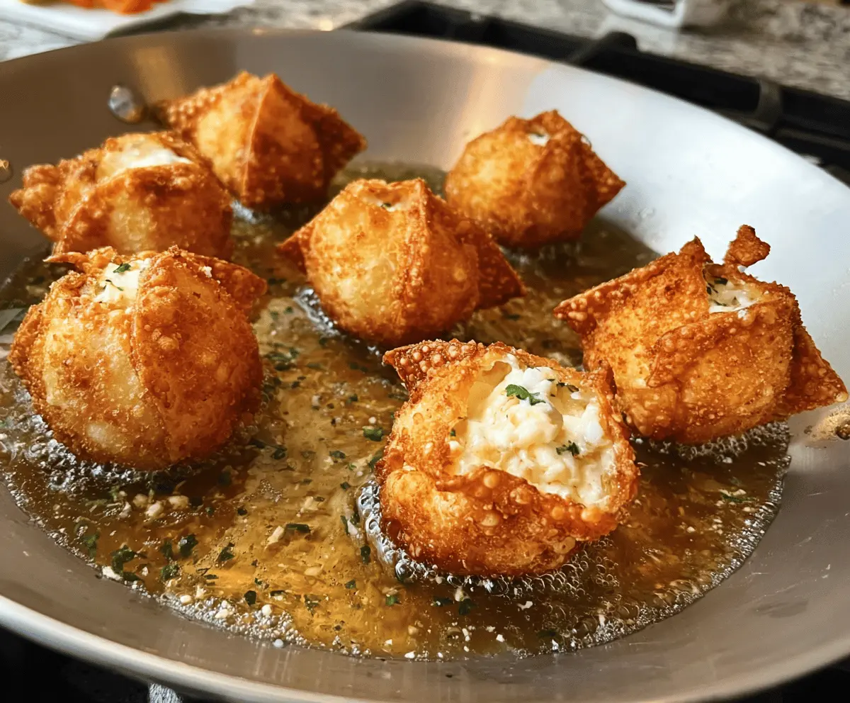 Crispy Crab Rangoon Bombs With Creamy Filling