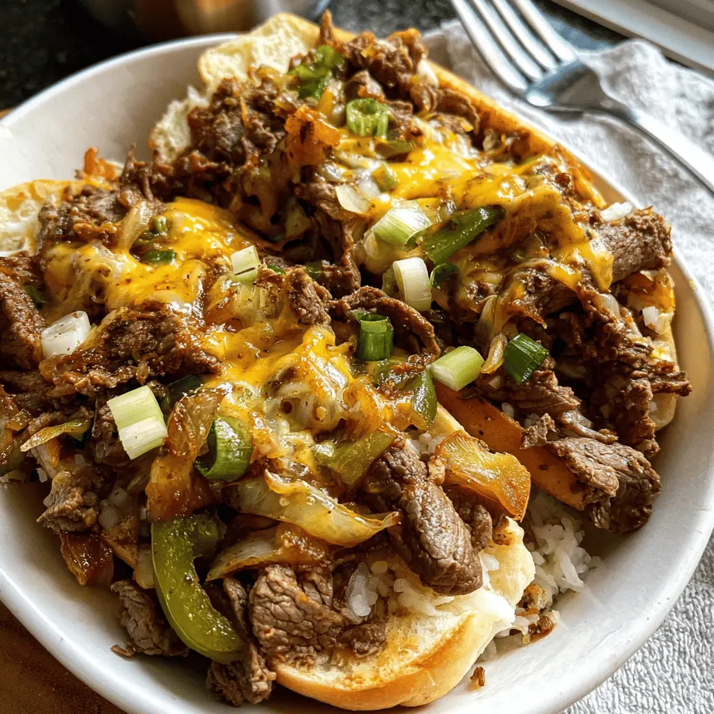 Easy Philly Cheesesteak Bowls Recipe