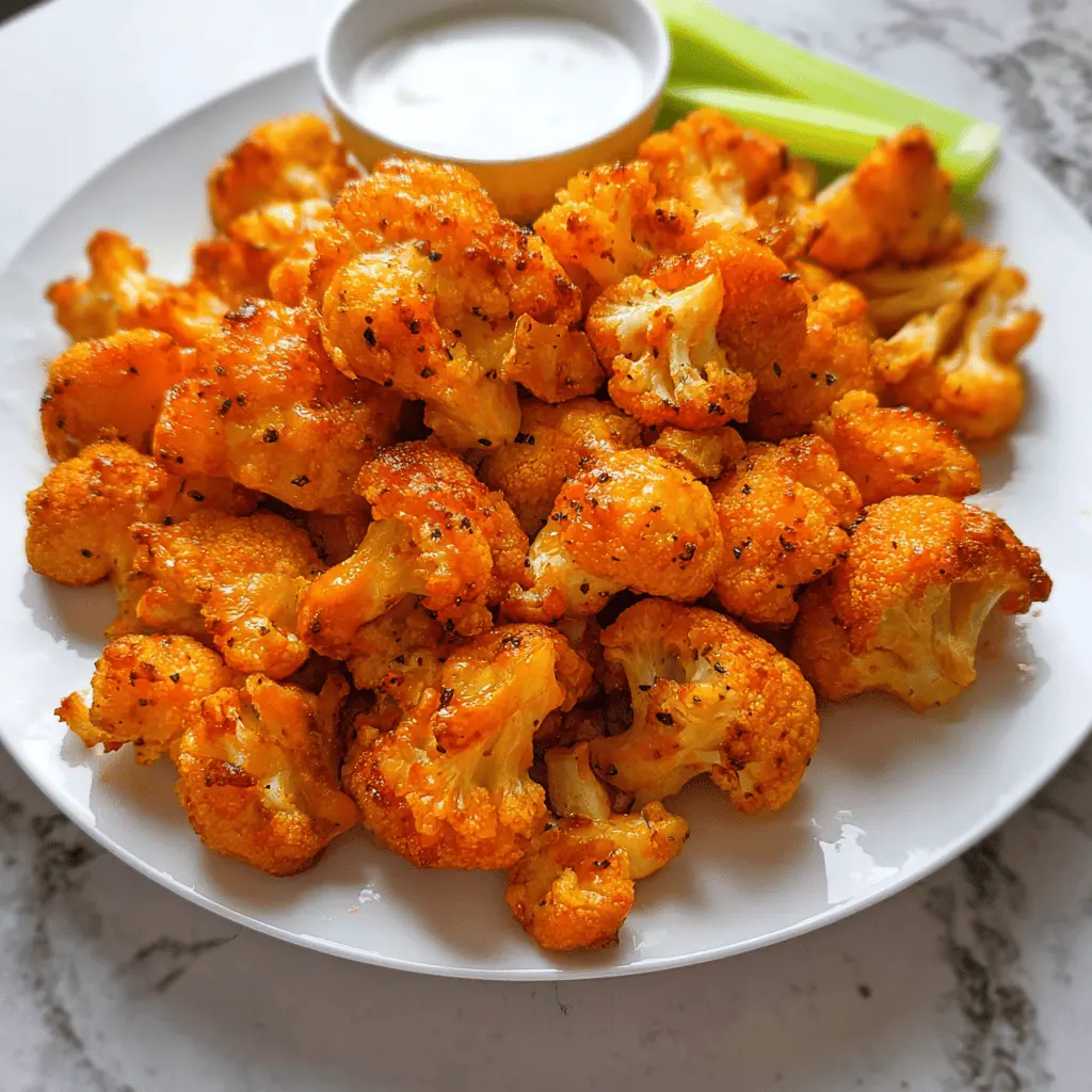 Easy Air Fryer Buffalo Cauliflower Bites