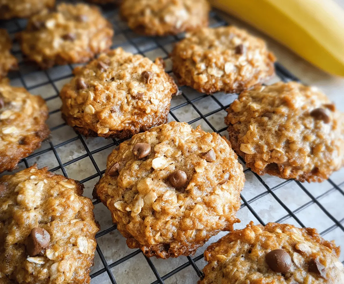 Chewy Banana Oatmeal Cookies Recipe