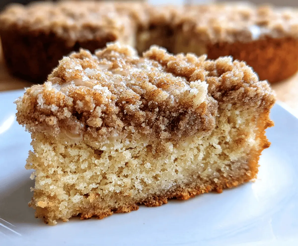 Moist Banana Crumb Coffee Cake With Streusel Topping