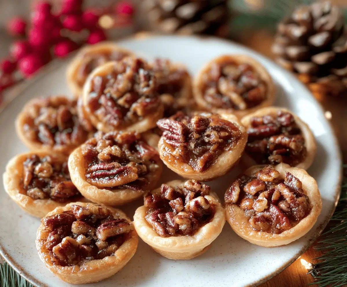 Delicious Pecan Pie Cookie Bites featuring flaky crust, caramelized pecans, and a sweet filling, perfect for dessert or snack